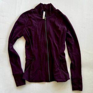 Athleta Slim Fit Work Out Jacket Color Plum/Purple Size XS